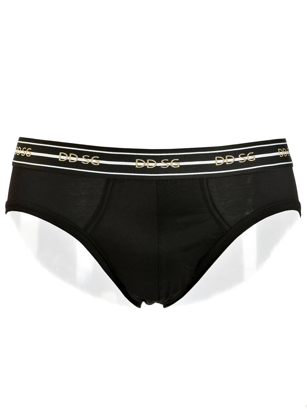 Slip Uomo Dolce & Gabbana Nero con Elastico Effetto Dorato - FU7VRN3B38JN0000