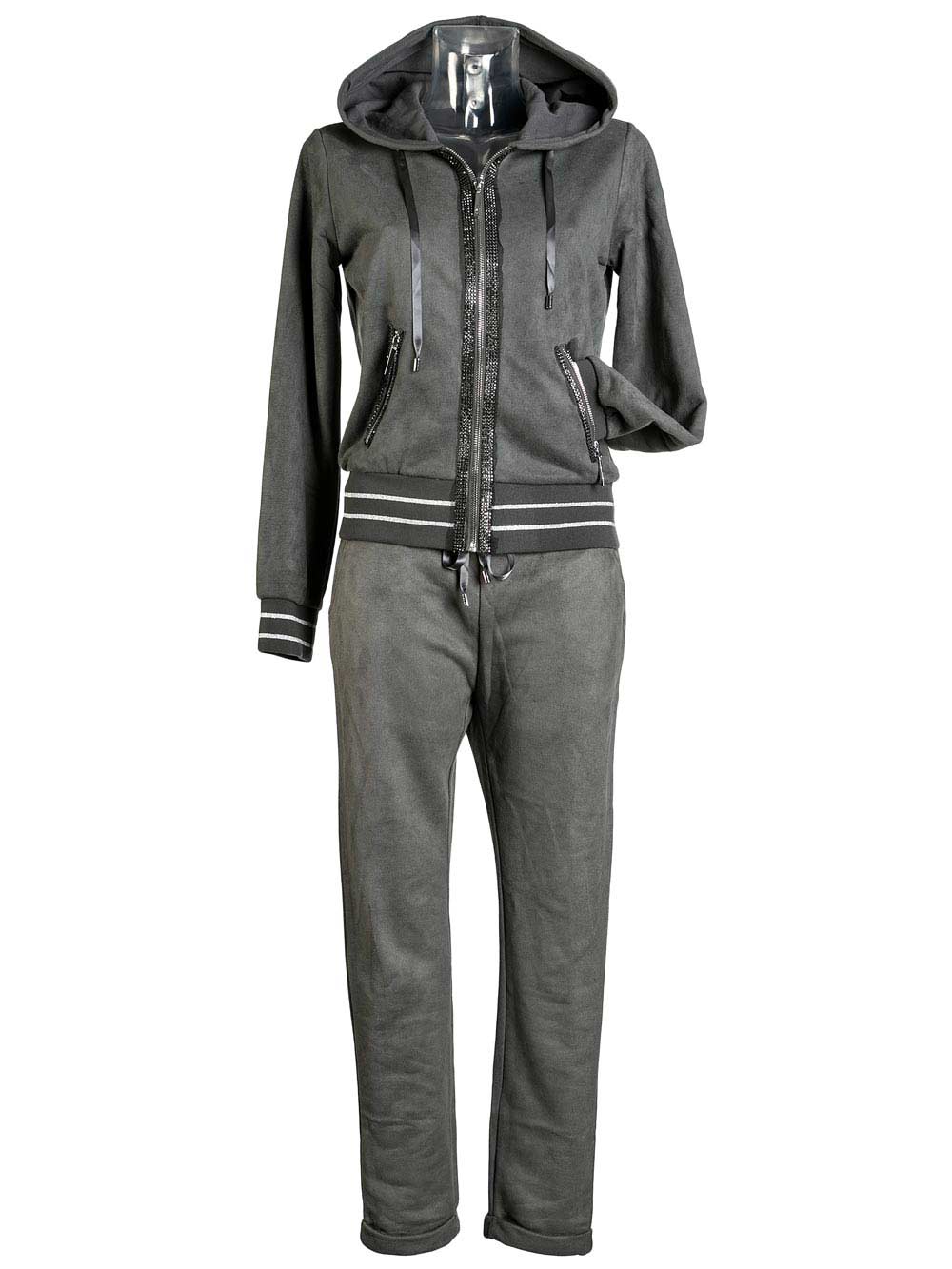 Tuta-Donna-Liu-Jo-Grigia-in-Tessuto-Effetto-Scamosciato---T67006F068093906 Tuta-Donna-Liu-Jo-Grigia-in-Tessuto-Effetto-Scamosciato---T67006F068093906