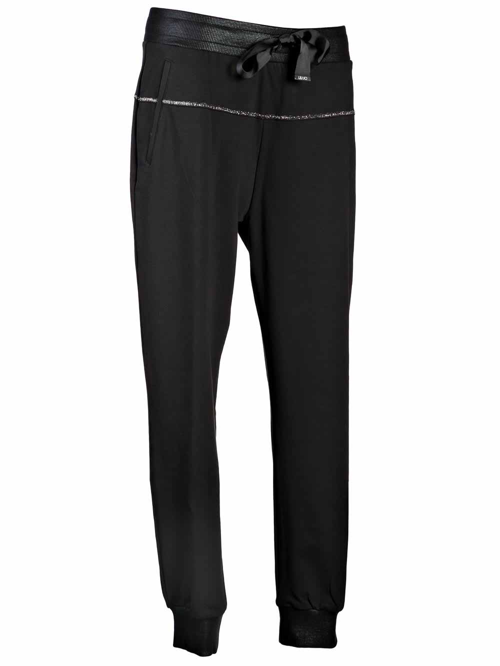 Tuta Donna Liu Jo Sport Nera con Zip in Oro - T66083F059622222 B