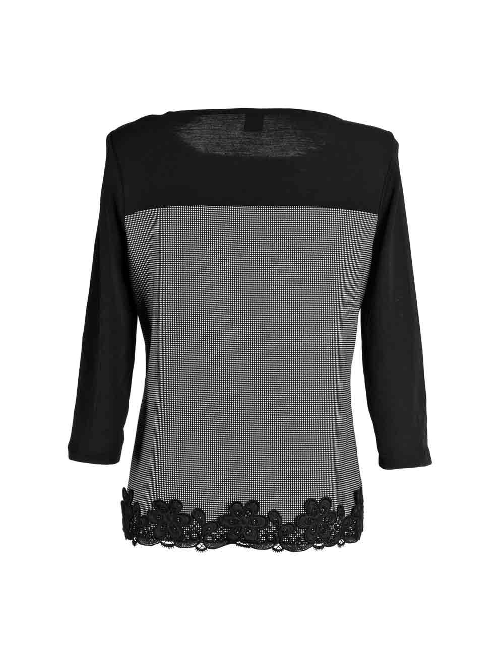 Maglia-Donna-Oscalito-Nera-con-Inserti-in-Pizzo---864420-B Maglia-Donna-Oscalito-Nera-con-Inserti-in-Pizzo---864420-B