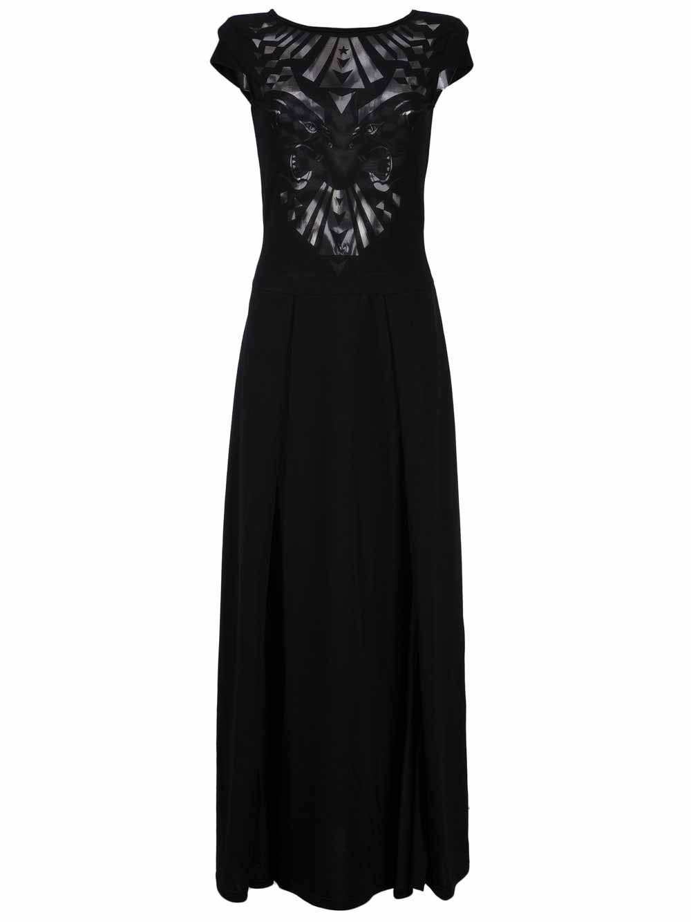 Abito Donna Pin Up Nero con Spacchi Laterali - 18P324A034 (2) Abito Donna Pin Up Nero con Spacchi Laterali - 18P324A034