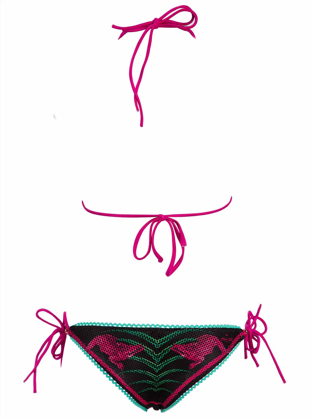 Bikini Donna Pin Up Nero con Stampa Jungle - 18P356CF034 (1) Bikini Donna Pin Up Nero con Stampa Jungle - 18P356CF034