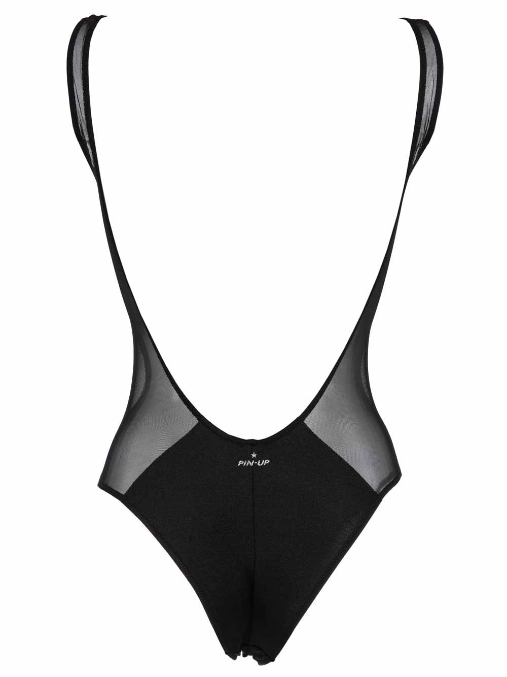 Costume Intero Donna Pin Up Nero In Toulle - 18P3041034 (3) Costume Intero Donna Pin Up Nero In Toulle - 18P3041034