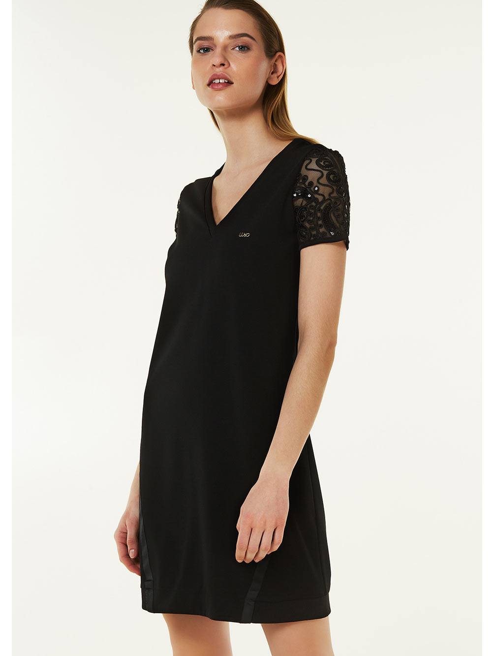 Abito Donna Liu Jo Sport Nero con Scollo a V - T18005J800522222 (3) Abito Donna Liu Jo Sport Nero con Scollo a V - T18005J800522222 (3)