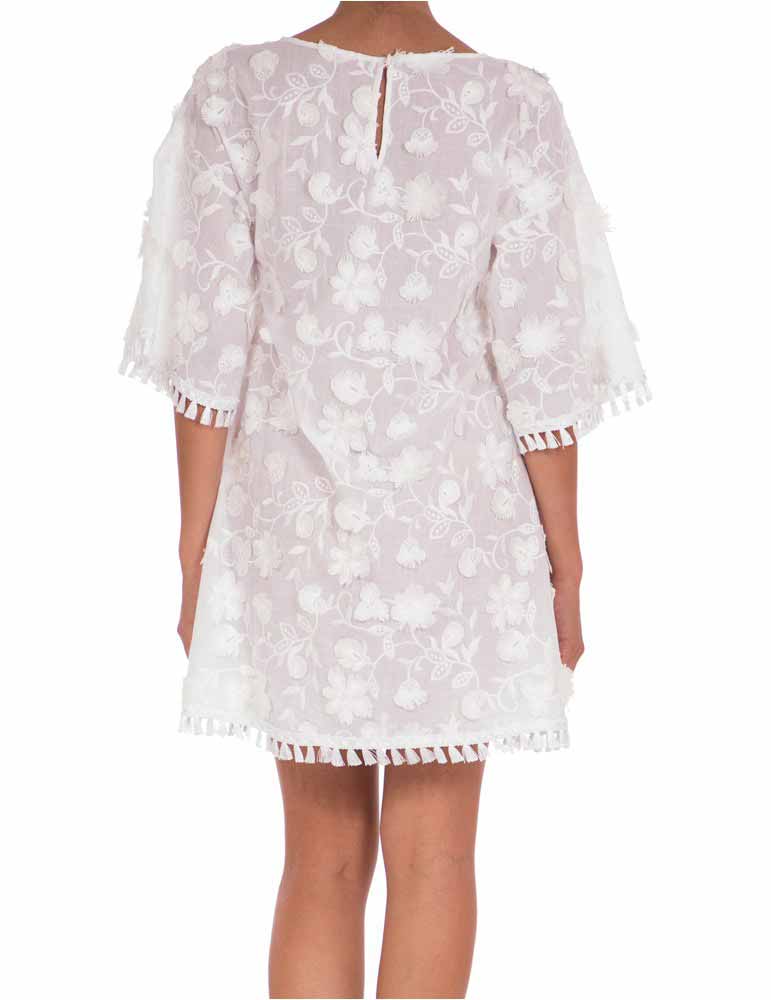 Abito Donna Pin Up Bianco in Cotone - 18P170A001 (1) Abito Donna Pin Up Bianco in Cotone - 18P170A001