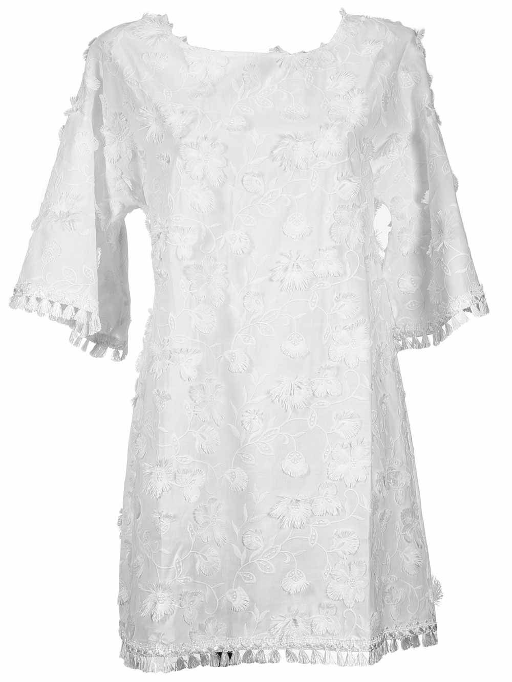 Abito Donna Pin Up Bianco in Cotone - 18P170A001 (2) Abito Donna Pin Up Bianco in Cotone - 18P170A001