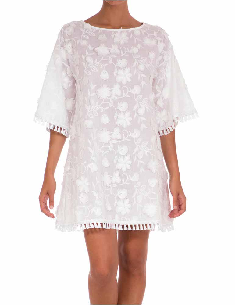 Abito Donna Pin Up Bianco in Cotone - 18P170A001 (4) Abito Donna Pin Up Bianco in Cotone - 18P170A001