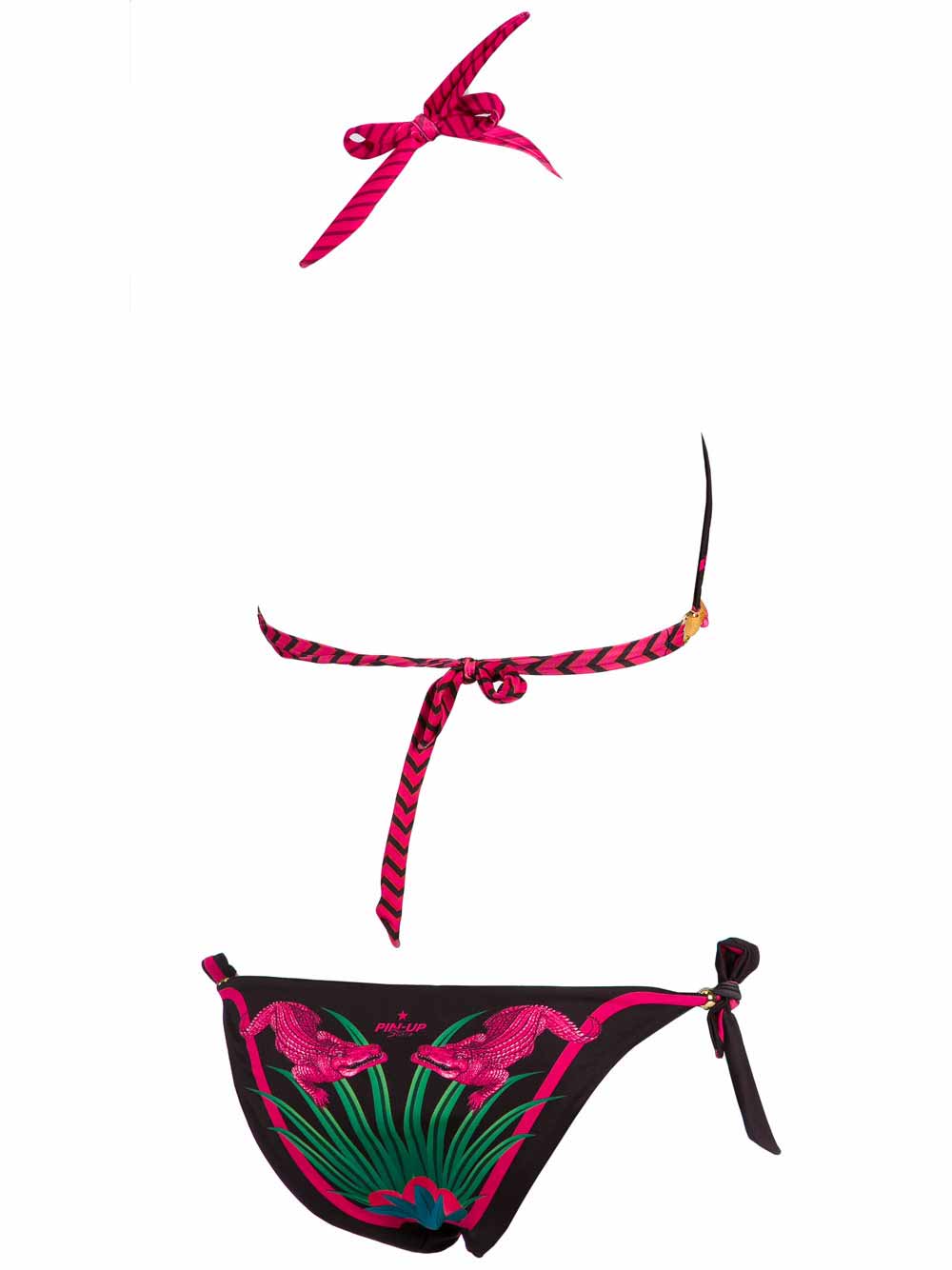 Bikini Donna Pin Up Nero con Triangolo Fisso - Bikini Donna Pin Up Nero con Triangolo Fisso - 18P351F034 (3) Bikini Donna Pin Up Nero con Triangolo Fisso - Bikini Donna Pin Up Nero con Triangolo Fisso - 18P351F034