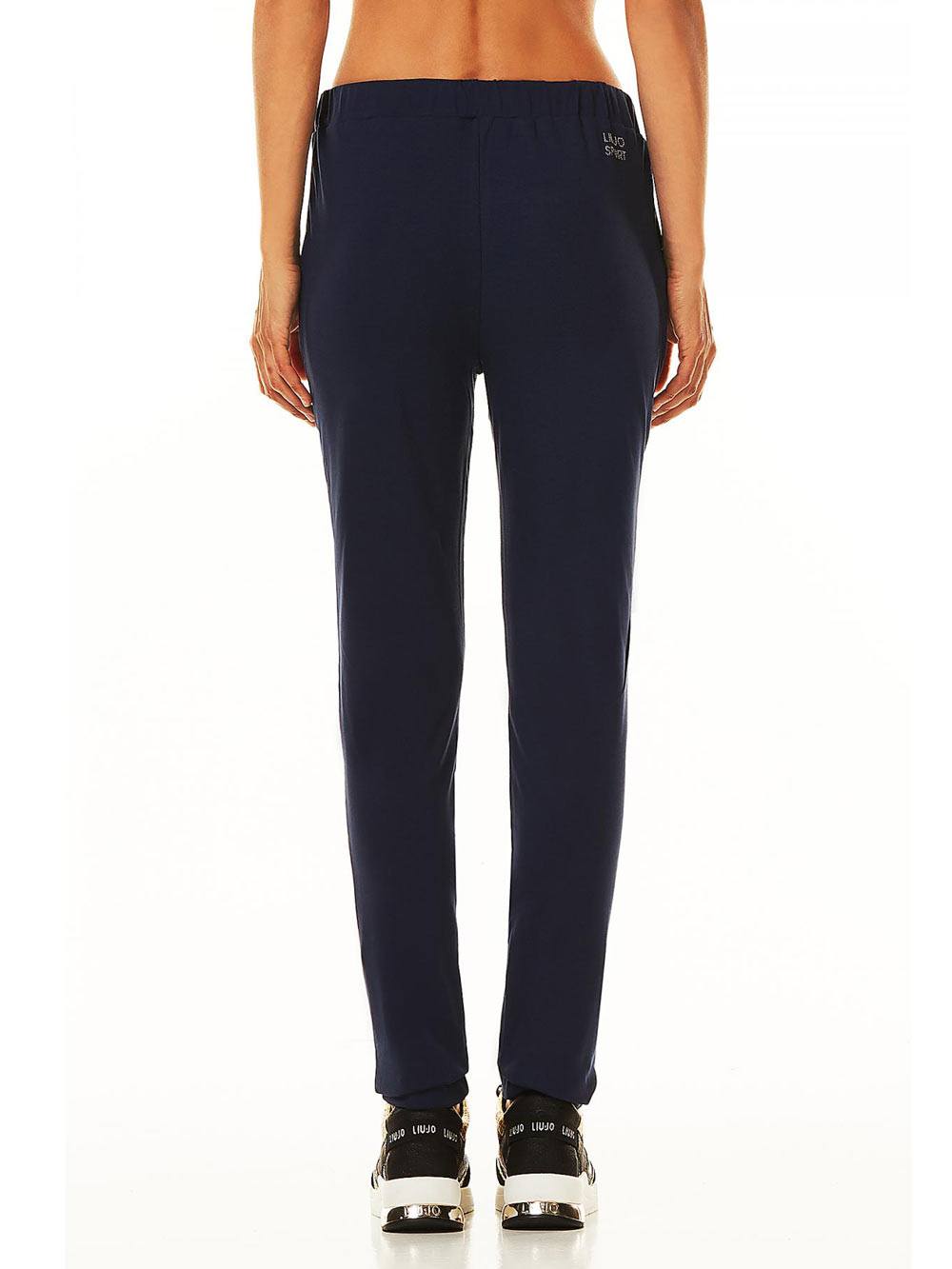 Pantalone Donna Liu Jo Sport Blu con Risvoltino in Fondo - T18034J797993920 (1) Pantalone Donna Liu Jo Sport Blu con Risvoltino in Fondo - T18034J797993920 (1)