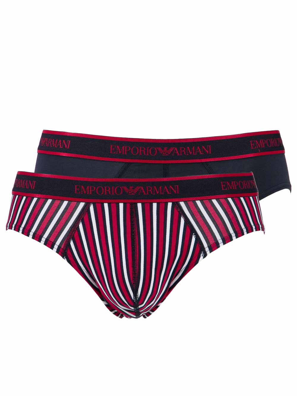 Slip Bipack Uomo Emporio Armani Blu e Fantasia - 1117338P50426274 Slip Bipack Uomo Emporio Armani Blu e Fantasia - 1117338P50426274
