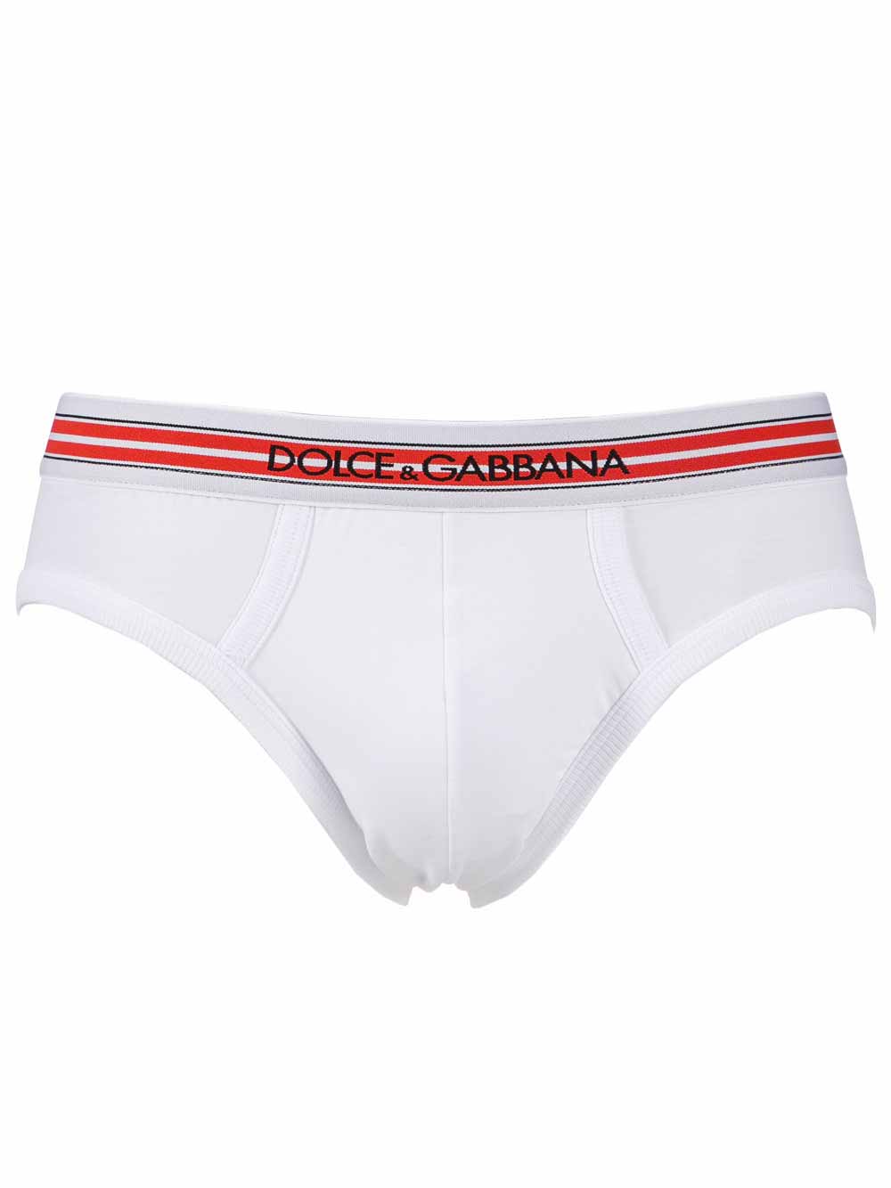 Slip Uomo Dolce & Gabbana Bianco con Elastico Logato - N3B82JFUEB0ZM171 Slip Uomo Dolce & Gabbana Bianco con Elastico Logato - N3B82JFUEB0ZM171