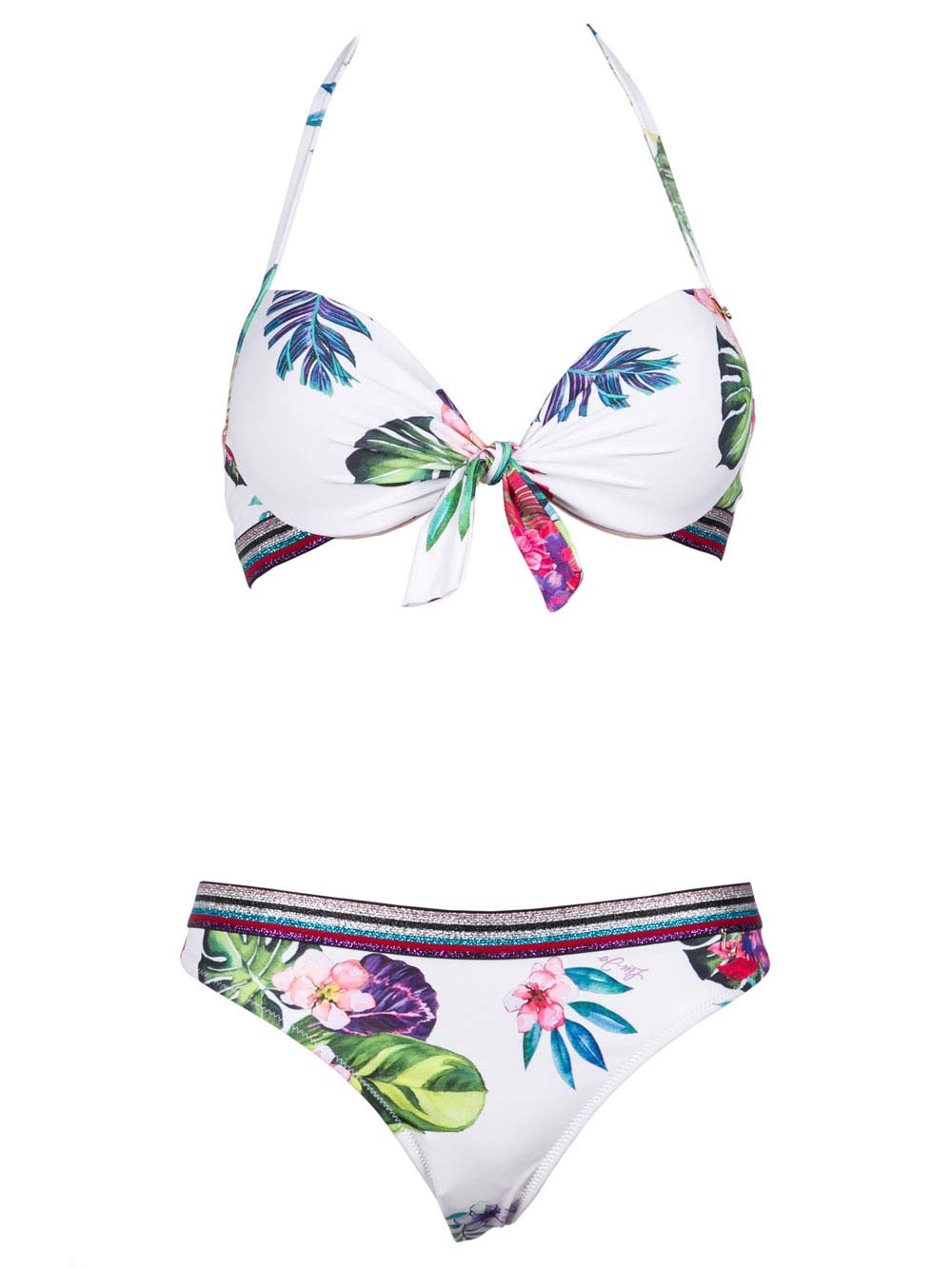 Bikini Donna Liu Jo Bianco con Fantasia Fiori Imbottito - V18027J5414V9238 (2) Bikini Donna Liu Jo Bianco con Fantasia Fiori Imbottito - V18027J5414V9238 (2)