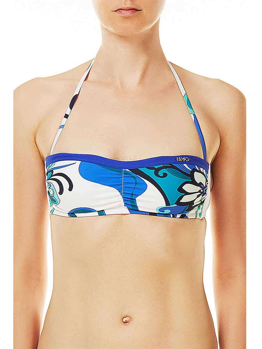 Bikini Donna Liu Jo Sport Bianco con Stampe Azzurre - V18032J5427V9226 (5) Bikini Donna Liu Jo Sport Bianco con Stampe Azzurre - V18032J5427V9226 (5)