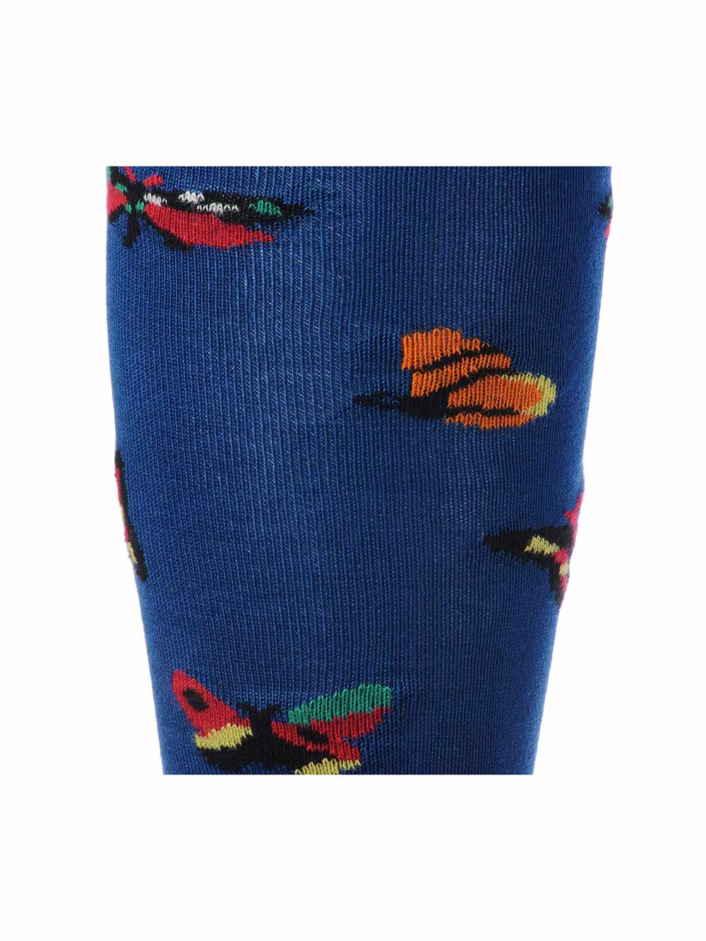 Gambaletto Uomo Gallo Fantasia Farfalle Blu - AP50512813002 Gambaletto Uomo Gallo Fantasia Farfalle Blu - AP50512813002