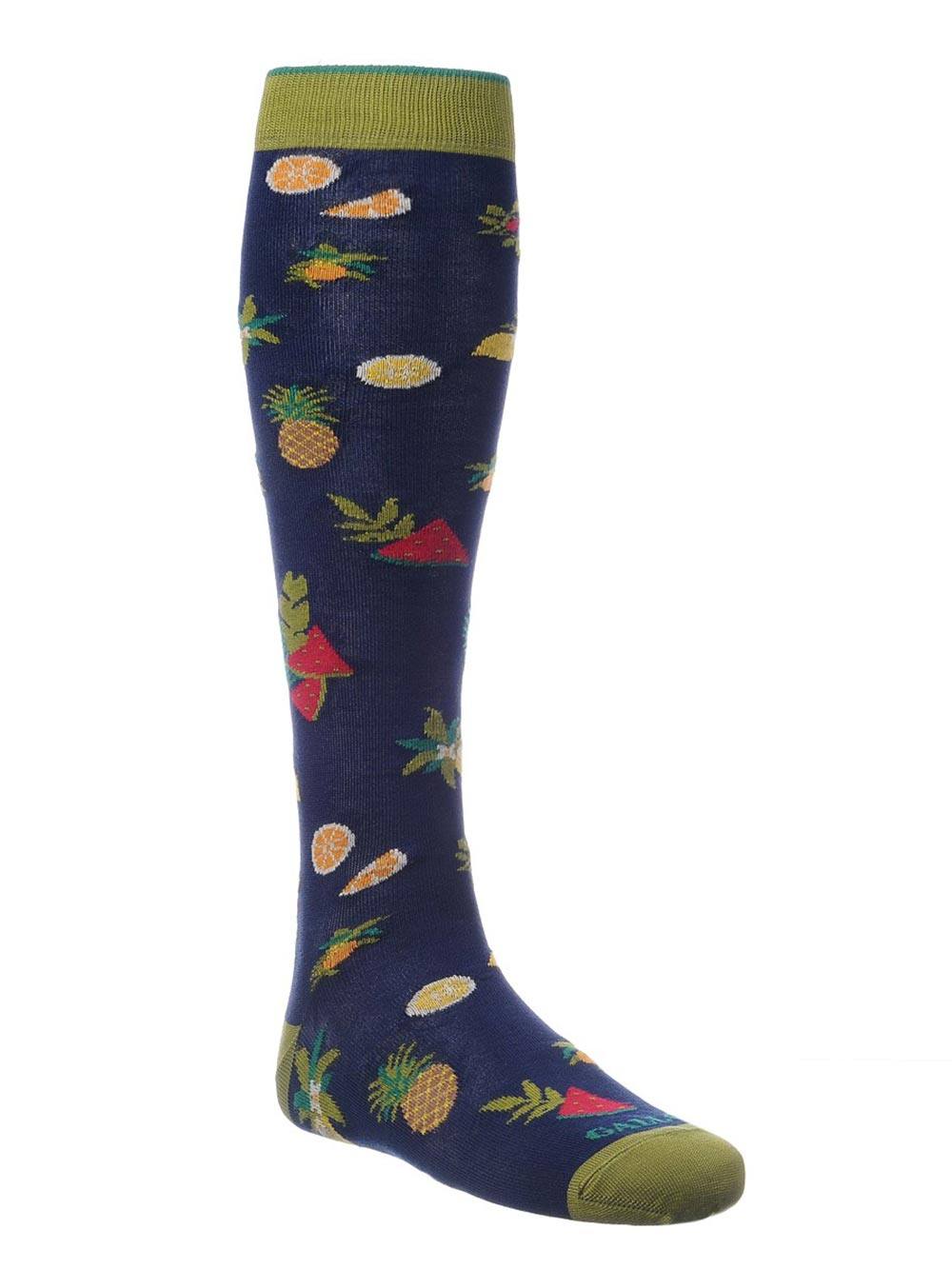 Gambaletto Uomo Gallo Fantasia Frutta Blu - AP50503612679 Gambaletto Uomo Gallo Fantasia Frutta Blu - AP50503612679