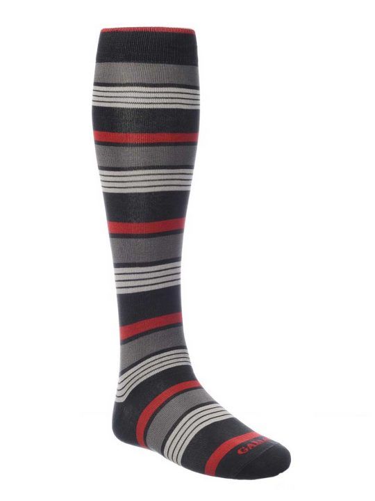 Gambaletto Uomo Gallo Fantasia Multirighe Grigio Ghiaccio Rosso - AP50558911707