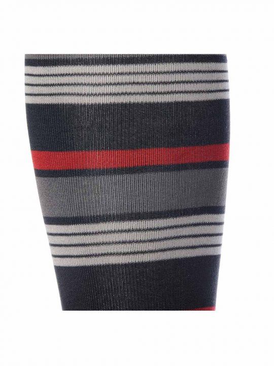 Gambaletto Uomo Gallo Fantasia Multirighe Grigio Ghiaccio Rosso - AP50558911707