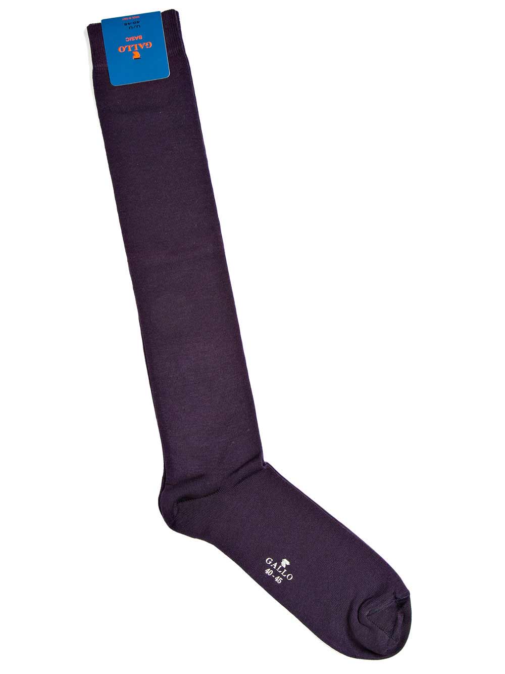 Gambaletto Uomo Gallo in Cotone Viola Uva - 19608010 Gambaletto Uomo Gallo in Cotone Viola Uva - 19608010