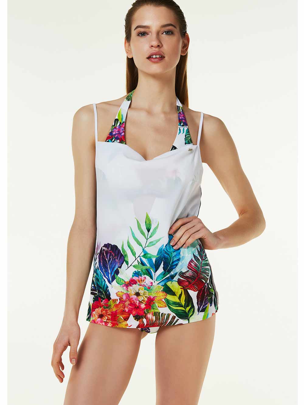 Top Donna Liu Jo Sport Bianco con Stampa Multicolor - V18047T5168V9237 (2) Top Donna Liu Jo Sport Bianco con Stampa Multicolor - V18047T5168V9237 (2)
