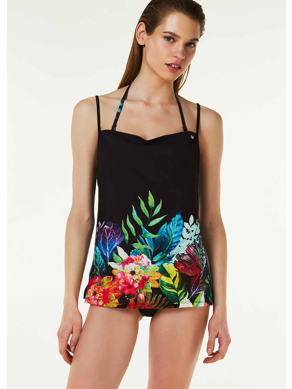 Top Donna Liu Jo Sport Nero con Stampa Multicolor - V18047T5168V9240 (3) Top Donna Liu Jo Sport Nero con Stampa Multicolor - V18047T5168V9240 (3)