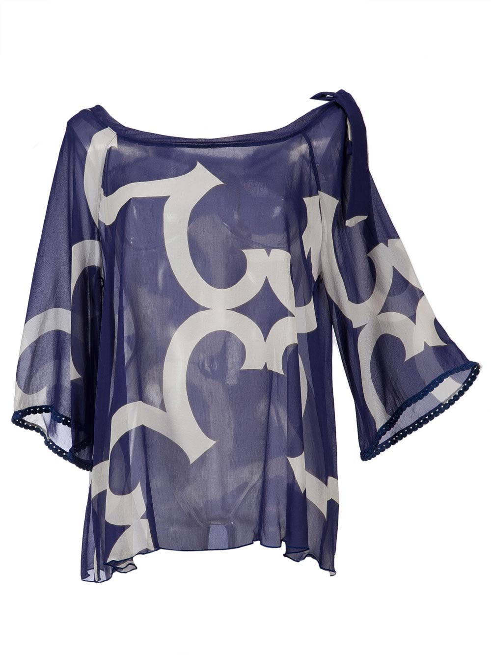 Camicia Donna in Seta Blu Raffaela D'Angelo - CMD44CR8S Camicia Donna in Seta Blu Raffaela D'Angelo - CMD44CR8S