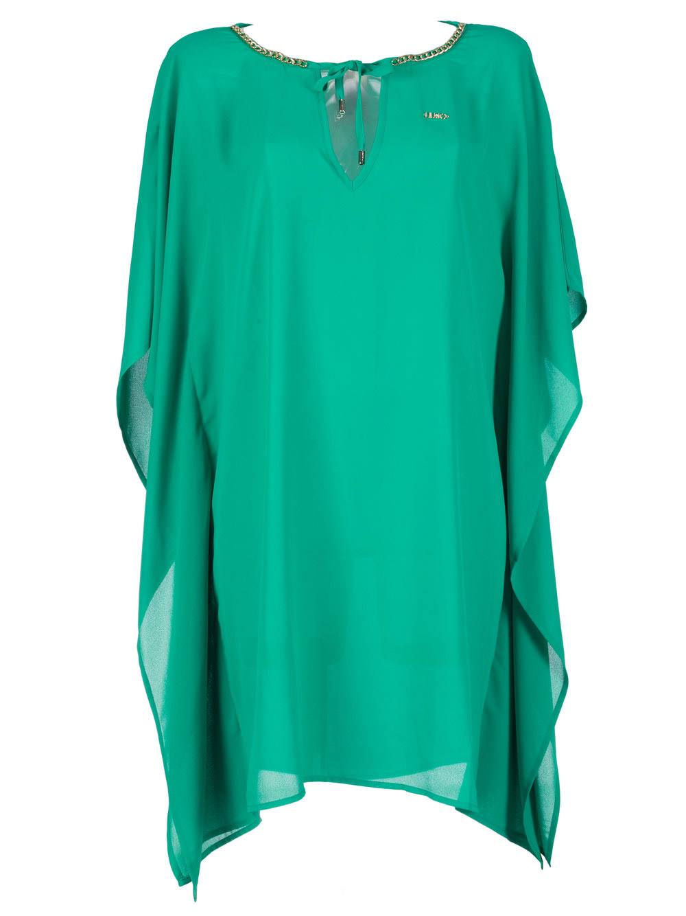 Maglia Kaftano Liu Jo Beachwear Verde in Voile Cascante - V18073T515585841 Maglia Kaftano Liu Jo Beachwear Verde in Voile Cascante - V18073T515585841