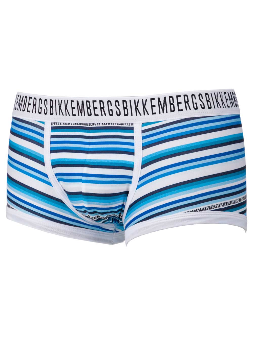 Boxer Uomo Bikkembergs Multirighe in Cotone Elasticizzato Blu - B4B40422065 Boxer Uomo Bikkembergs Multirighe in Cotone Elasticizzato Blu - B4B40422065