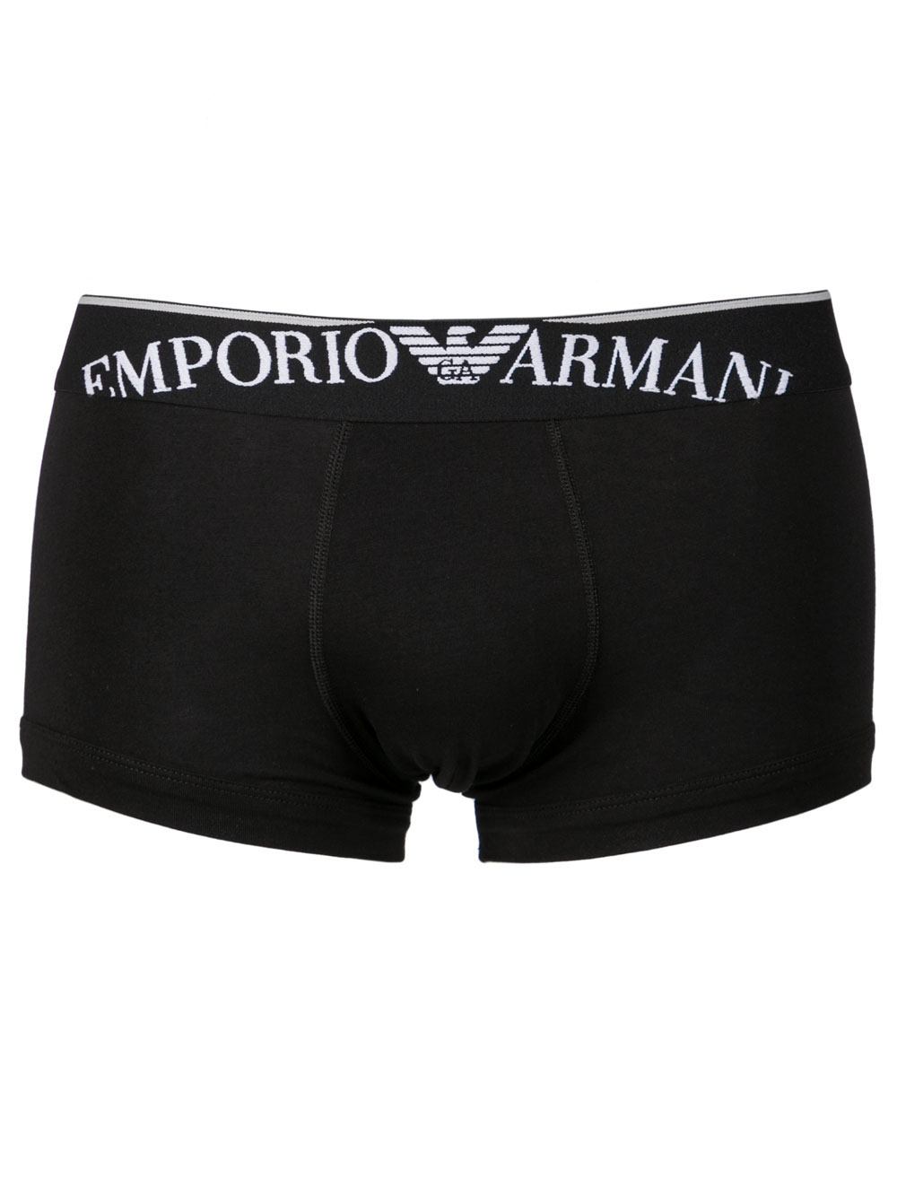 Boxer Uomo Emporio Armani Nero in Cotone Elasticizzato - 1113898P52320
