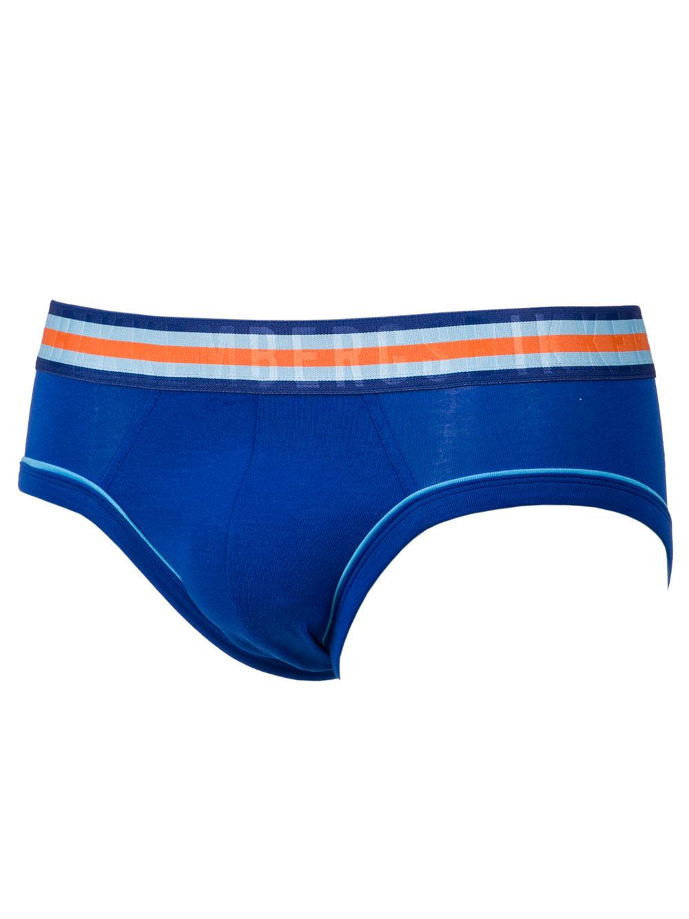 Slip Uomo Bikkembergs in Cotone Elasticizzato Blu - B4S30382020