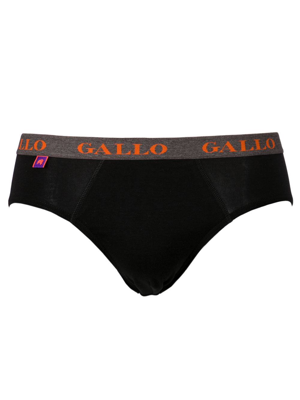 Slip Uomo Gallo Nero in Cotone Elasticizzato - AP10694012291 Slip Uomo Gallo Nero in Cotone Elasticizzato - AP10694012291