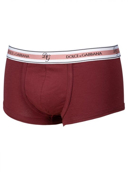 Boxer Uomo Dolce & Gabbana in Cotone Bordeaux - N4B99JFUGIAF0130