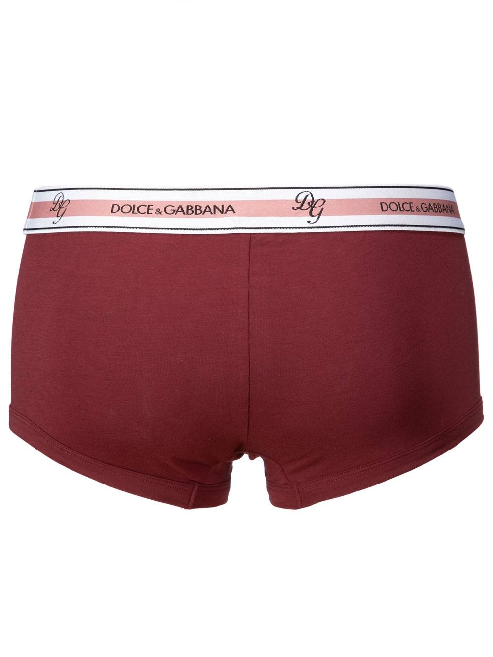 Boxer Uomo Dolce & Gabbana in Cotone Bordeaux - N4B99JFUGIAF0130