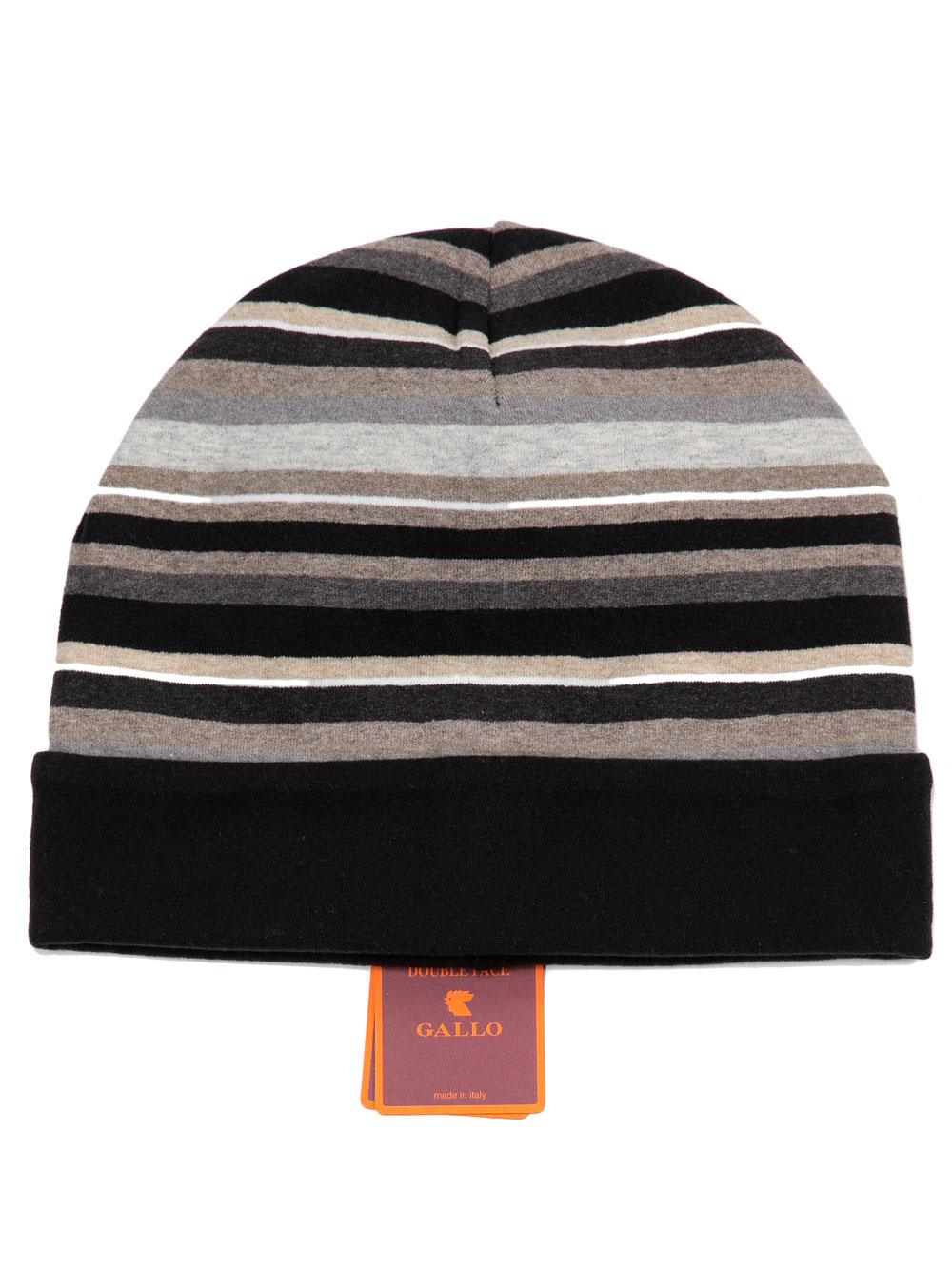 Cappello Cuffia Unisex Gallo Reversibile Fantasia Righe Nero Panna | Albos  Underwear - Shop Online Intimo
