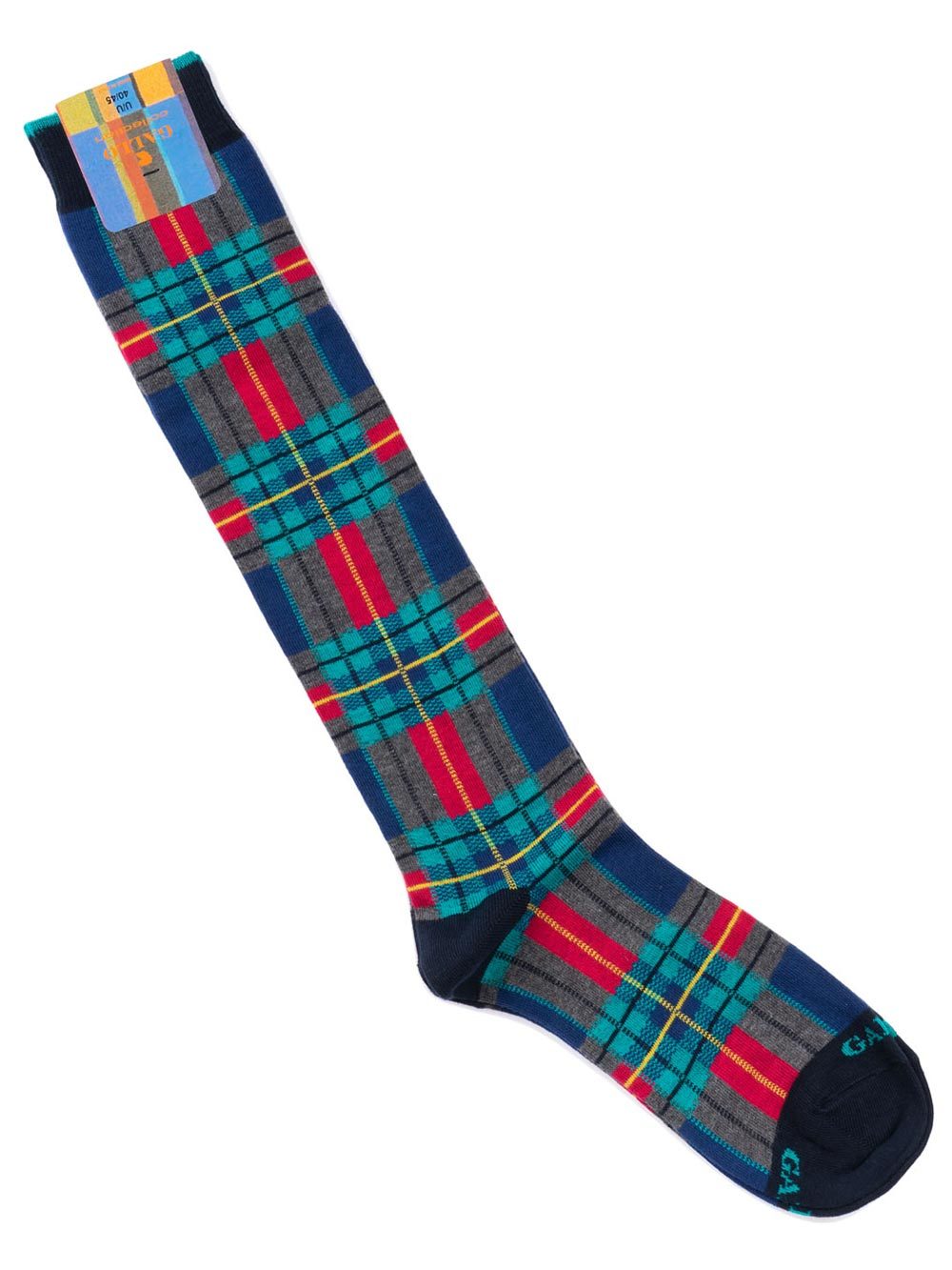 Gambaletto Uomo Gallo in Cotone Fantasia Grigio Blu Fucsia - AP50642813041 Gambaletto Uomo Gallo in Cotone Fantasia Grigio Blu Fucsia - AP50642813041