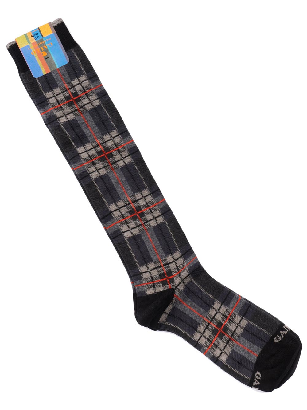 Gambaletto Uomo Gallo in Cotone Fantasia Grigio Rosso Nero - AP50642812291 Gambaletto Uomo Gallo in Cotone Fantasia Grigio Rosso Nero - AP50642812291