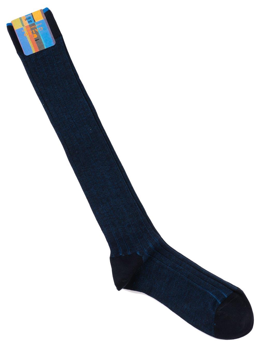 Gambaletto Uomo Gallo in Cotone Reversibile Blu e Azzurro - AP10341113012