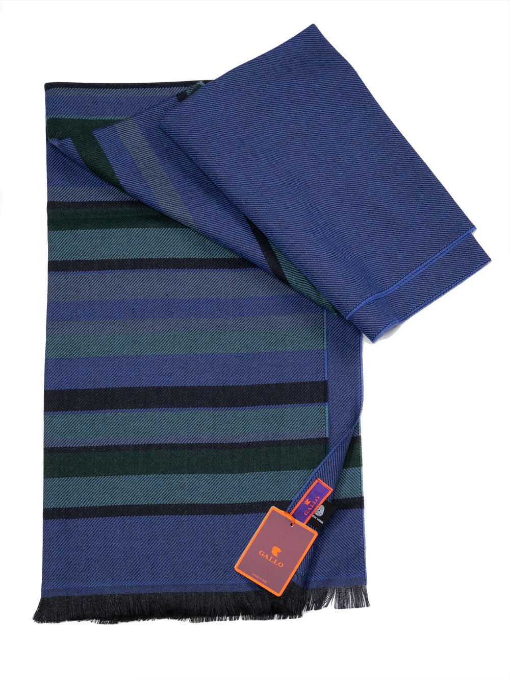 Sciarpa Uomo Gallo in Lana Fantasia Righe Blu - AP50617712897 Sciarpa Uomo Gallo in Lana Fantasia Righe Blu - AP50617712897