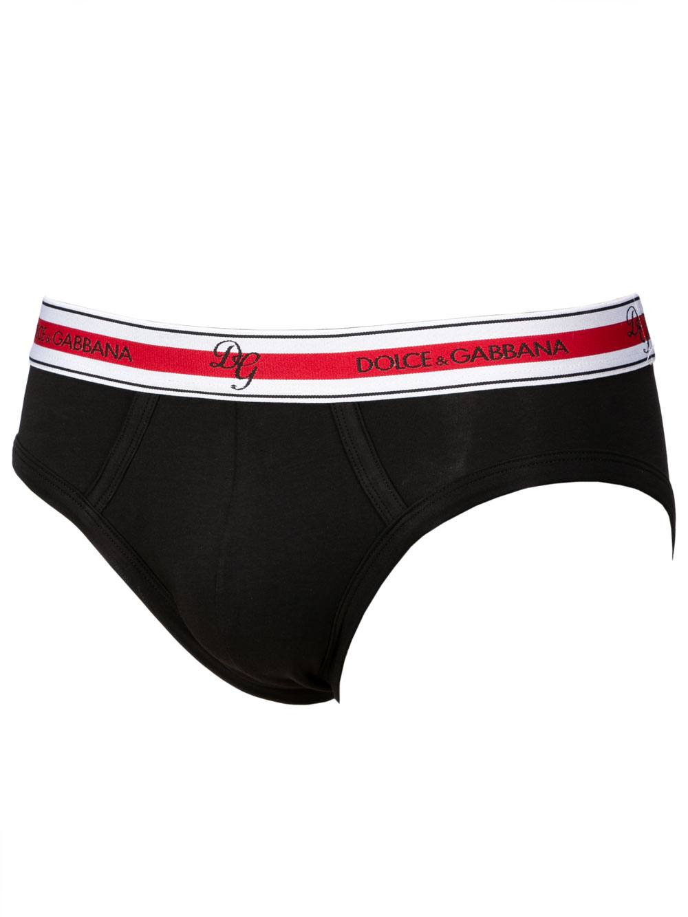 Slip Uomo Dolce & Gabbana in Cotone Nero - N3C55JFUGIAN0000 Slip Uomo Dolce & Gabbana in Cotone Nero - N3C55JFUGIAN0000