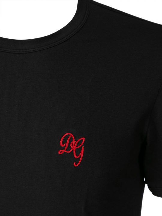 T-Shirt Uomo Dolce & Gabbana in Cotone Nero - N8D15JFUGIAN0000