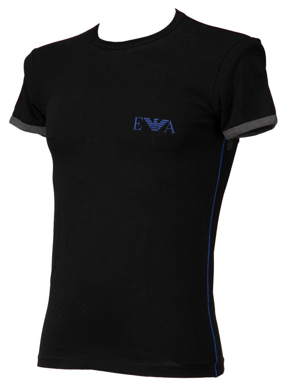 T-Shirt Uomo Emporio Armani in Cotone Nero - 1115218A52320 T-Shirt Uomo Emporio Armani in Cotone Nero - 1115218A52320
