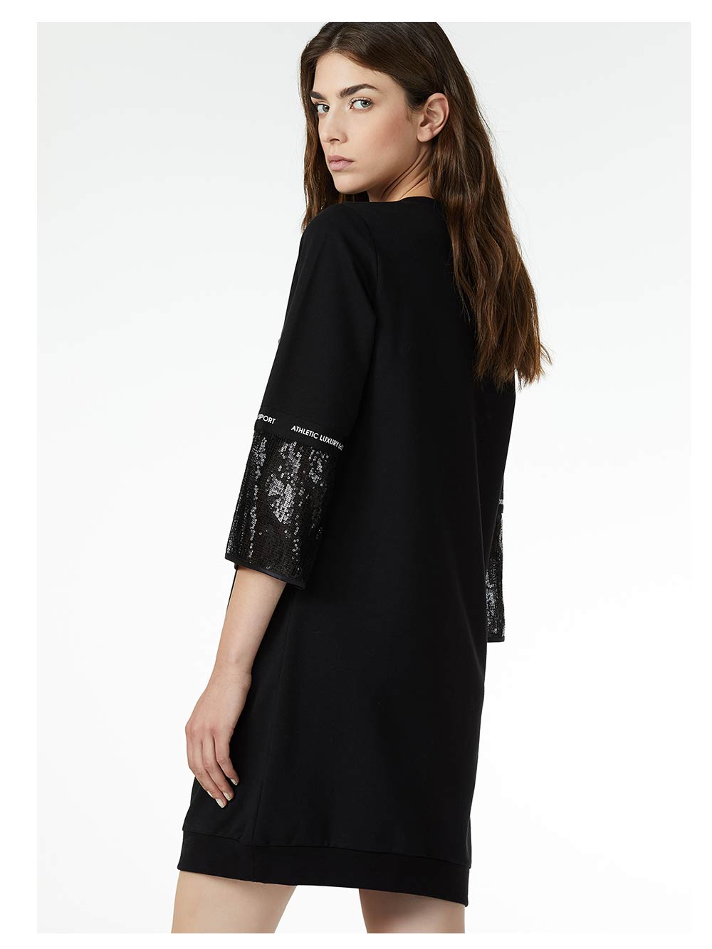 Abito Donna Liu Jo Sport in Cotone Cascante Nero - T68031F074122222 Abito Donna Liu Jo Sport in Cotone Cascante Nero - T68031F074122222