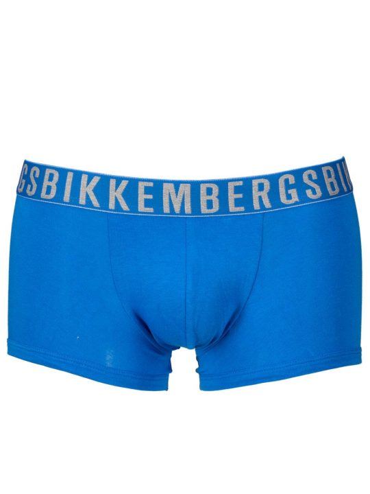Boxer Bipack Uomo Bikkembergs Parigamba in Cotone Grigio e Celeste - B4B40014127