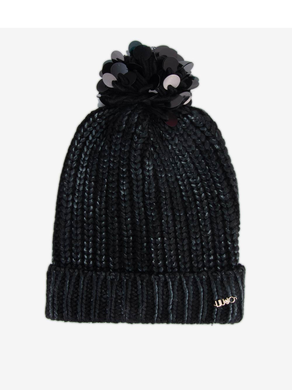Cappello Cuffia Donna Liu Jo Sport Nero in Maglia Lavorata - T68168MAG3722222 Cappello Cuffia Donna Liu Jo Sport Nero in Maglia Lavorata - T68168MAG3722222