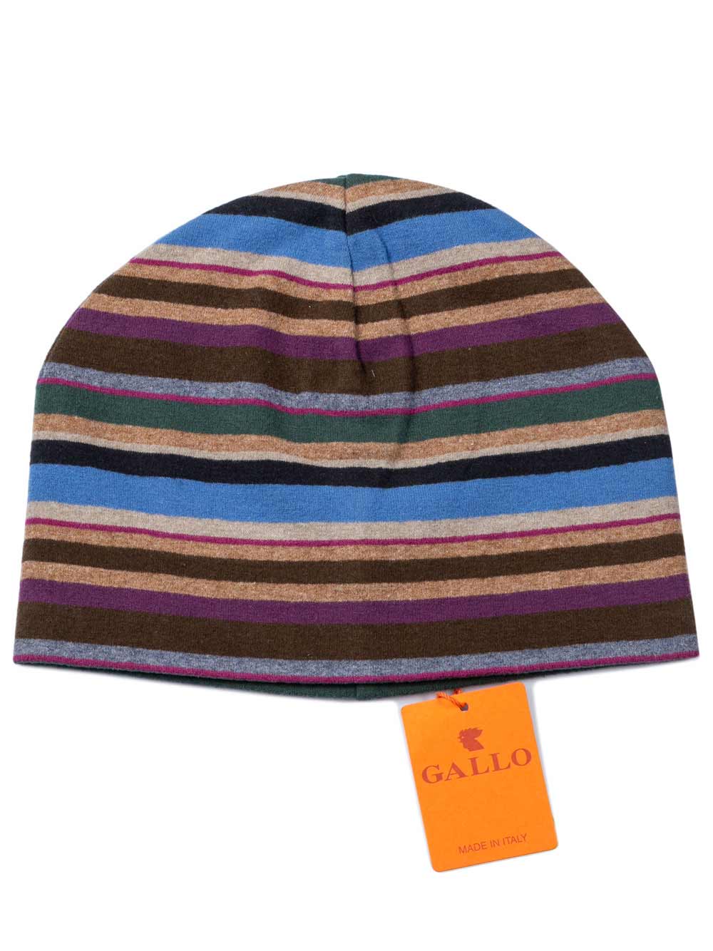 Cappello Cuffia Unisex Gallo in Cotone Fantasia Righe Multicolor - OSC1632474 Cappello Cuffia Unisex Gallo in Cotone Fantasia Righe Multicolor - OSC1632474