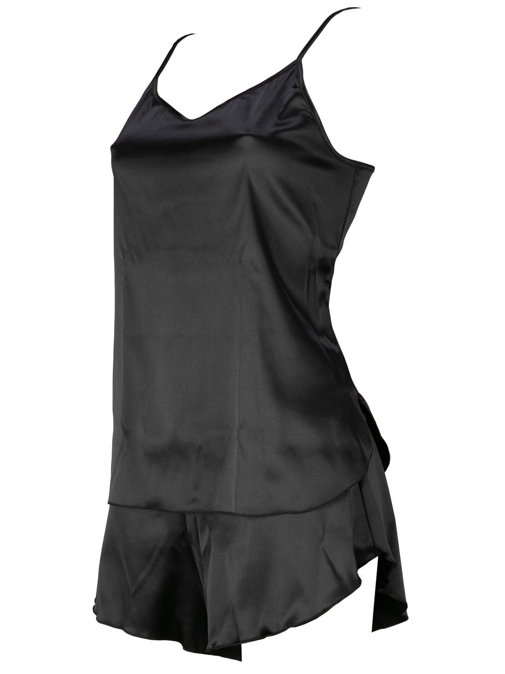 Top Donna Luna in Morbido Raso Elasticizzato Nero - 80204 Top Donna Luna in Morbido Raso Elasticizzato Nero - 80204