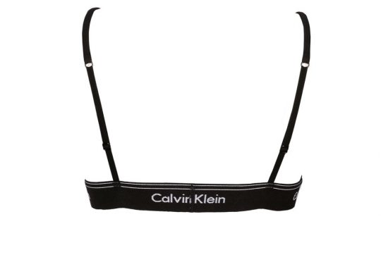 Top Triangolo Calvin Klein in Cotone Nero - QF4523E1