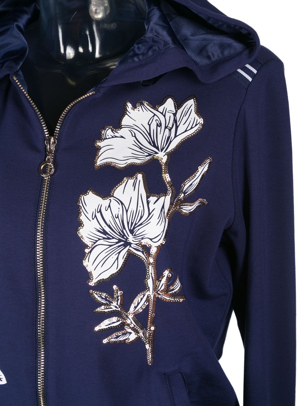 Tuta Donna Liu Jo Sport in Viscosa Felpata Nera con Decorazioni Floreali - T67056F0576A3815 Tuta Donna Liu Jo Sport in Viscosa Felpata Nera con Decorazioni Floreali - T67056F0576A3815