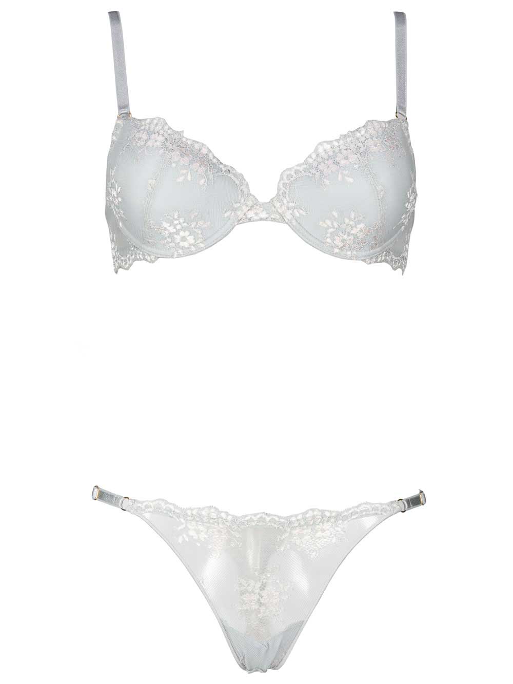 Completo Intimo Donna Valery Prestige in Pizzo Elasticizzato Grigio - RG08MOT Completo Intimo Donna Valery Prestige in Pizzo Elasticizzato Grigio - RG08MOT