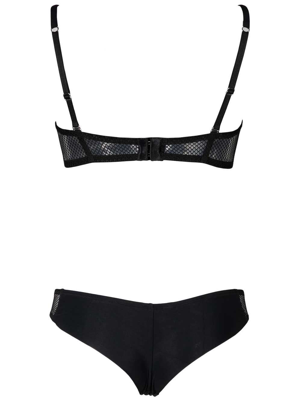 Completo Intimo Donna Valery in Morbida Microfibra Nera - RG67LR2 Completo Intimo Donna Valery in Morbida Microfibra Nera - RG67LR2