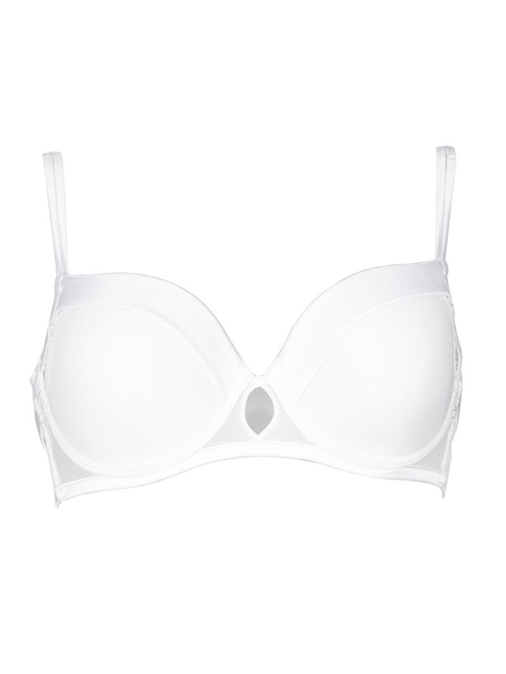 Reggiseno Balconette Donna Luna con Coppa Foderata Bianco - 14062 Reggiseno Balconette Donna Luna con Coppa Foderata Bianco - 14062